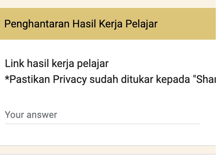 Link hasil kerja
